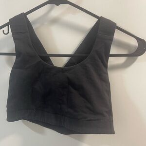 lululemon athletica Black Sports Bra Crop Top